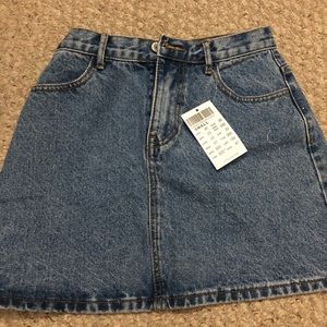 Brandy Melville denim mini skirt